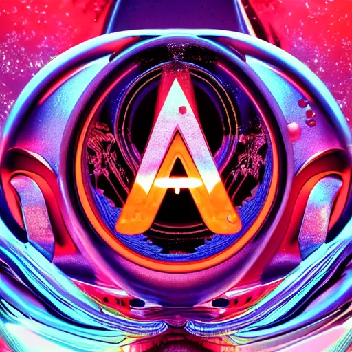 Image similar to a and w vaporwave logo, digital art, cosmic, 3 d high definition, trending on art station, photorealistic, high resolution, 8 k, octane, hyper detailed, insane details, intricate, elite, ornate, elegant trend, highly detailed and intricate, sharp focus, photography, unreal engine