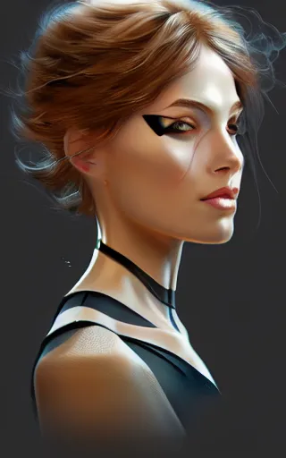 Prompt: cyborg girl, digital painting, elegant, beautiful, highly detailed, artstation, concept art