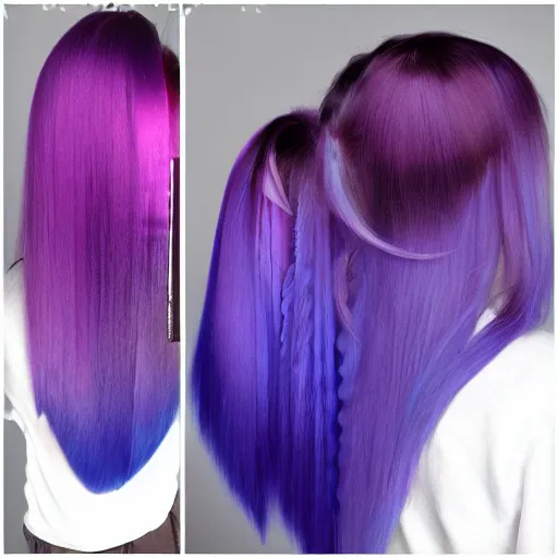 Image similar to aurora borealis hair anime girl