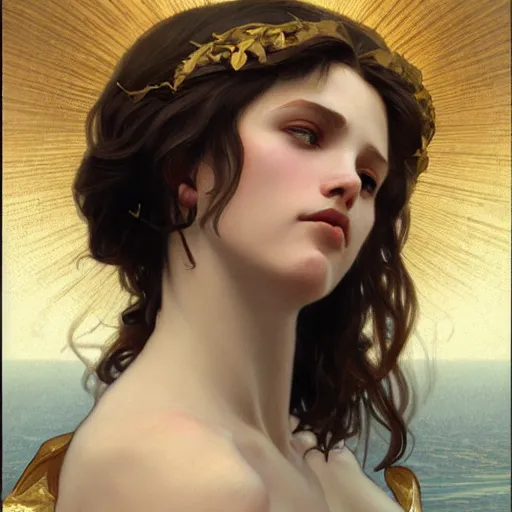 Image similar to jesus kissing a maria maddalena, elegant, highly detailed, digital painting, artstation, concept art, matte, sharp focus, illustration, art by artgerm and greg rutkowski and alphonse mucha