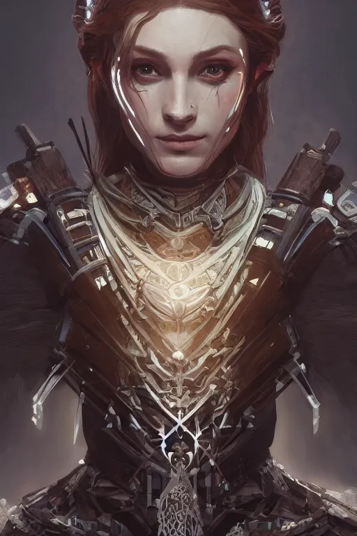 Prompt: symmetry!! portrait of knight in the style of horizon zero dawn, machine face, intricate, elegant, highly detailed, digital painting, artstation, concept art, smooth, sharp focus, illustration, art by artgerm and greg rutkowski and alphonse mucha, 8 k