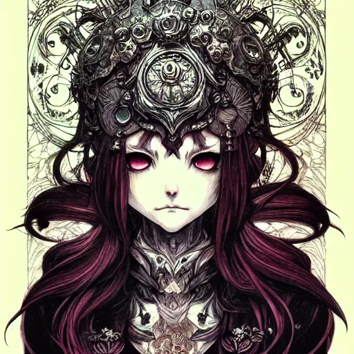 Prompt: prompt: Portrait painted in world of Warcraft style drawn by Vania Zouravliov and Takato Yamamoto, inspired by Fables, intricate acrylic gouache painting, high detail, sharp high detail, manga and anime 2000