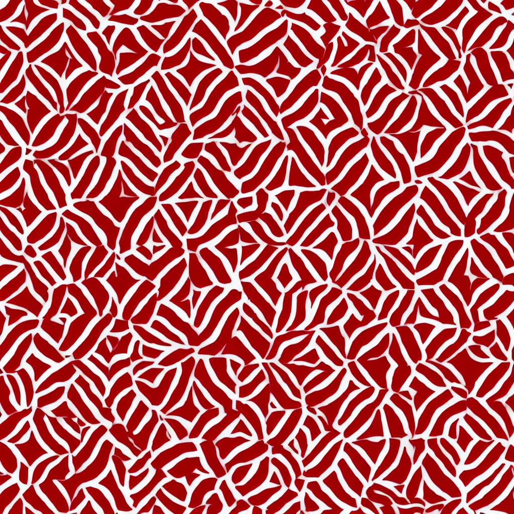 Image similar to red and white symmetric hexagonal texture, 4k