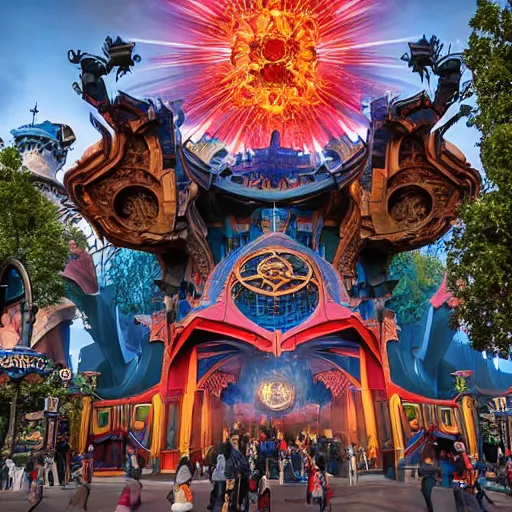 Prompt: doctor strange shattered realm at Disneyland