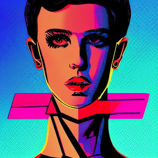 Image similar to Cyberpunk Millie Bobby Brown by Butcher Billy