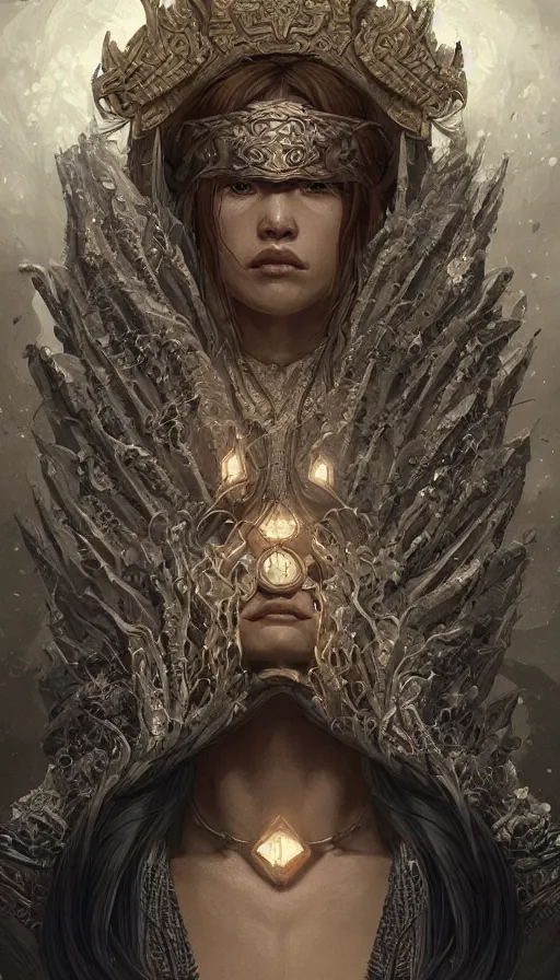 Image similar to motaro, fame of thrones, fibonacci, sweat drops, intricate fashion clothing, insane, intricate, highly detailed, surrealistic, digital painting, artstation, concept art, smooth, sharp focus, illustration, Unreal Engine 5, 8K, art by artgerm and greg rutkowski and alphonse mucha