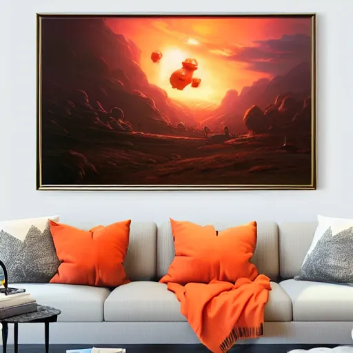 Prompt: ''cinematic shot'' of an star wars battle on the planets surface made of orange hills realistic made by ivan aivazovsky, peter mohrbacher, greg rutkowski volumetric light effect broad light oil painting painting fantasy art style sci - fi art style realism premium prints available artwork unreal engine