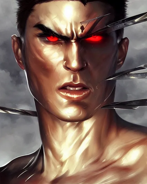 Image similar to The successful warrior is the average man with laser-like focus, artwork by artgerm, fight pose, Angry, yelling, elegant, seductive, full shot