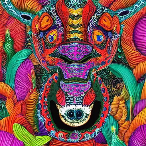 Prompt: “Alebrijes” 3-D 8k , digital art, Mexican folk art, cute single animal, black background, Hyperdetailed, Martin Sandiego, Julia Fuentes, Adi Granov