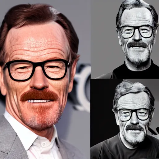 Prompt: A photograph of old Bryan Cranston in his eighties who looks like Bryan Cranston wearing a sweater in the 2010s, Bryan Cranston, taken in the late 2010s, taken on a 2010s Camera, realistic, hyperrealistic, very realistic, highly detailed, very detailed, extremely detailed, detailed, digital art, trending on artstation, headshot and bodyshot, detailed face, very detailed face