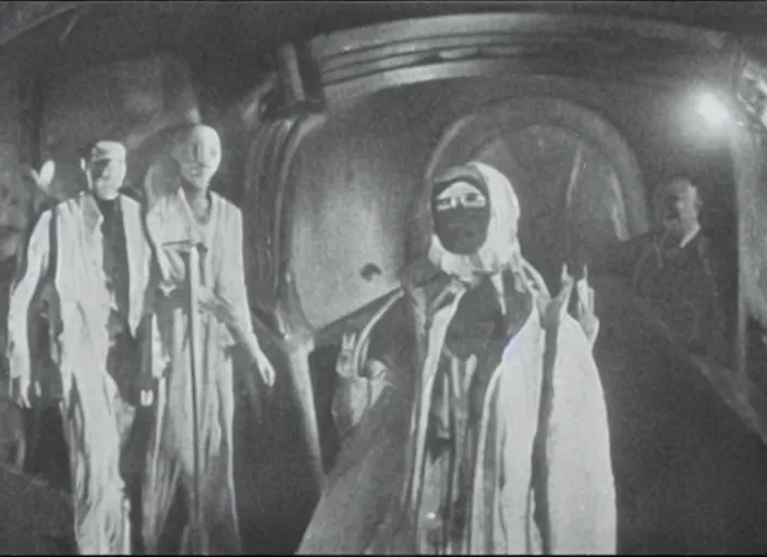 Prompt: scene from the 1 9 2 6 science fiction film arrival