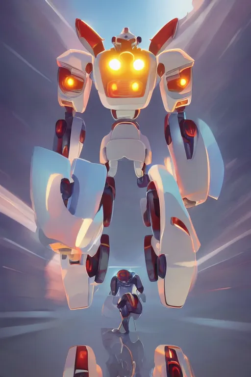 Image similar to metabots medabots medarotto medarot robot minimalist comics, behance hd by jesper ejsing, by rhads, makoto shinkai and lois van baarle, ilya kuvshinov, rossdraws global illumination ray tracing hdr radiating a glowing aura