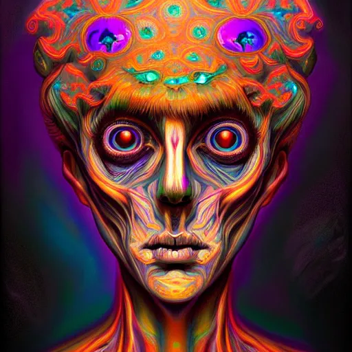 Image similar to an extremely psychedelic portrait of a ghost, surreal, lsd, face, detailed, intricate, elegant, lithe, highly detailed, digital painting, artstation, concept art, smooth, sharp focus, illustration, art