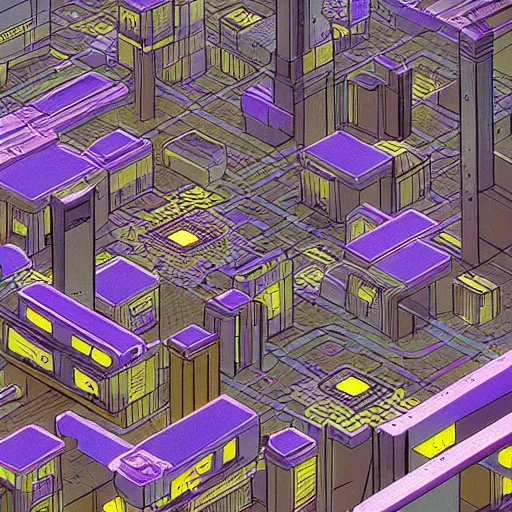 Prompt: isometric sci - fi city by moebius. illustration. beautiful detailed high quality render.