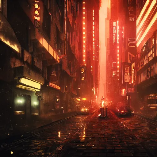 Image similar to blade runner but it's a steampunk movie, movie still, photography, hyper detailed, dramatic ligthing, 8 k