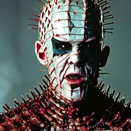 Image similar to pinhead from hellraiser, as a korean