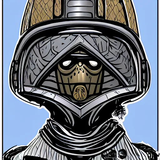 Image similar to lord dark helmet from spaceballs, digital illustration, highly detailed