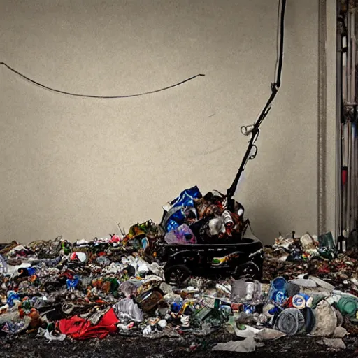 Image similar to visual exploration of general trash, by john jun suh, award - winning, highly detailed, different lenses