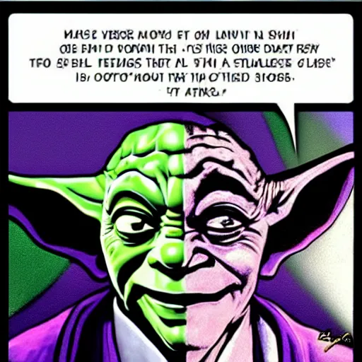 Image similar to master yoda joker