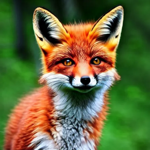 Image similar to a fox - cat - hybrid, animal photography