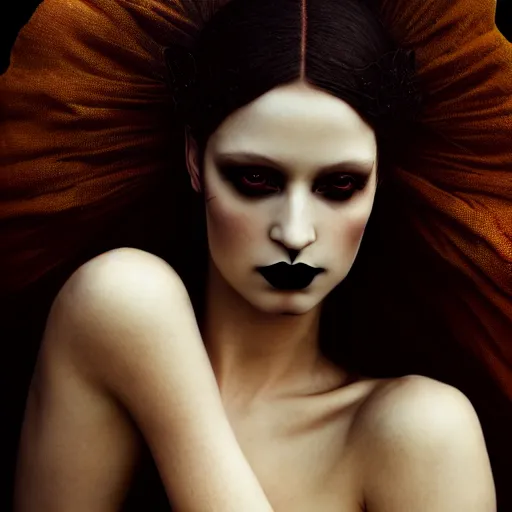 Prompt: photographic portrait of a stunningly beautiful goth renaissance female, in soft dreamy light at sunset, contemporary fashion shoot, by edward robert hughes, annie leibovitz and steve mccurry, david lazar, jimmy nelsson, extremely detailed, breathtaking, hyperrealistic, perfect face, octane render