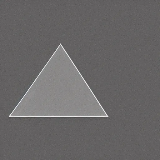 Prompt: a simple triangle with a soft shadow behind a light background, minimalistic corporative art, trending on artstation, minimalism