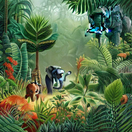 jungle scenery art