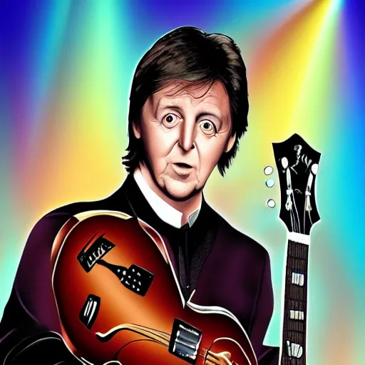 Prompt: Paul McCartney in the style of Disney