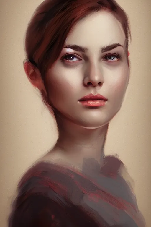 Image similar to A portrait of a woman, illustration by Jacqueline E, trending on artstation, 4k, 8k, HD