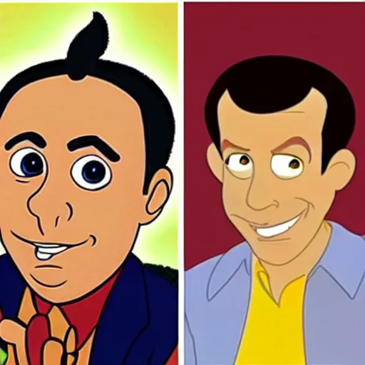 Prompt: Jerry Seinfeld as a disney cartoon