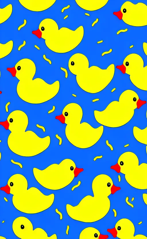 Image similar to rubber duckie pattern illustration