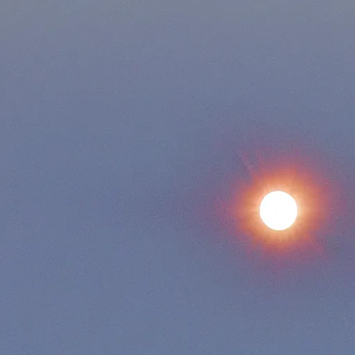 Image similar to a solar eclipse caused by a giant floating seal