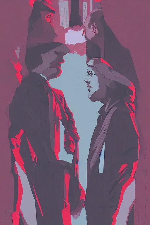 Prompt: Twin Peaks artwork by Patryk Hardziej, Tomer Hanuka