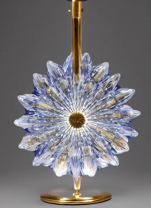 Image similar to Table lamp in the shape of a star, with precious stones, designed by Rene Lalique