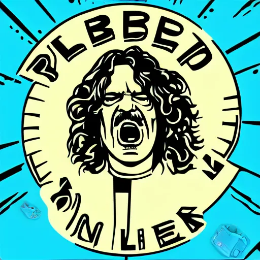 Image similar to 1 9 7 0 - young - robert - plant from led zepelin singing into the microphone, swagger, sticker - art, svg vector, adobe - illustrator