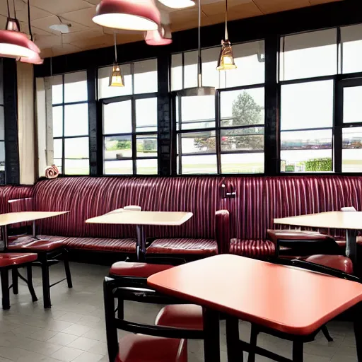 Image similar to wafflehouse interior