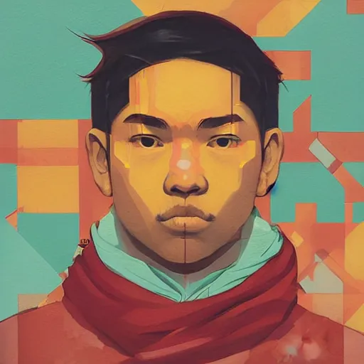 Prompt: Supreme x Sifu Profile Picture by Sachin Teng, asymmetrical, Organic Painting , Matte Painting, geometric shapes, hard edges, graffiti, street art,:2 by Sachin Teng:4