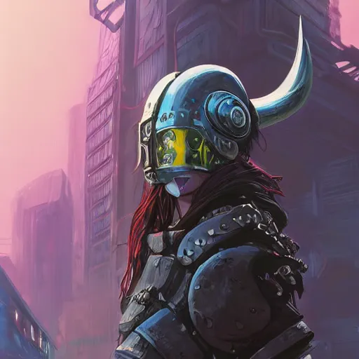 Image similar to cyberpunk viking helmet mask warrior goddess robot ninja fantasy, art gta 5 cover, official fanart behance hd artstation by jesper ejsing, by rhads, makoto shinkai and lois van baarle, ilya kuvshinov, ossdraws