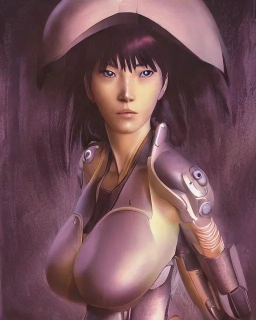 Image similar to weta disney pixar movie still portrait photo of motoko kusanagi ghost in the shell : : as cyborg woman by pixar : : by weta, wlop, ilya kuvshinov, rossdraws, artgerm, marvel, maxim cover, latex, octane render, sweaty, iridescent, bright morning, anime, liosh, mucha : :