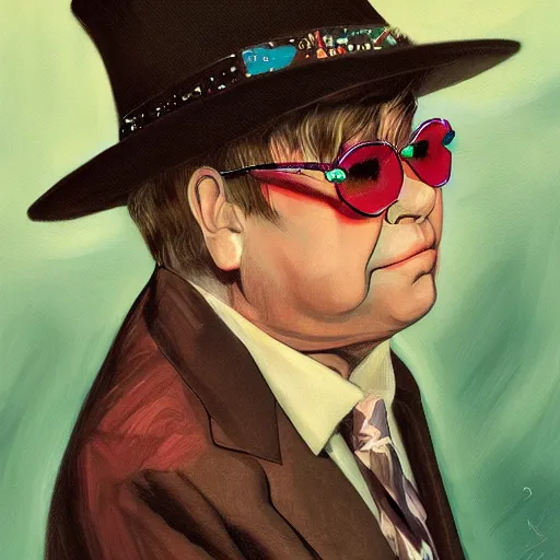 Prompt: the pianist elton john tarot card, digital, rider waite card, painting, ultradetailed, artstation, oil painting, ultradetailed, artstation