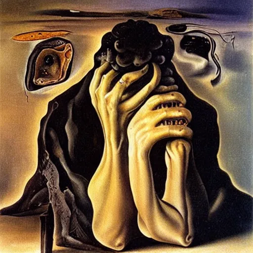 Prompt: “pain personified by salvador dali”