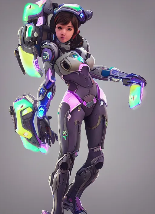 Image similar to d. va from overwatch wearing plastic armor, hyper detailed, digital art, trending in artstation, cinematic lighting, studio quality, 自 然, smooth render, unreal engine 5 rendered, octane rendered, art style by klimt and nixeu and ian sprigger and wlop and krenz cushart