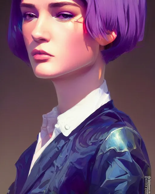 Prompt: cute - fine - face, pretty face, oil slick hair, realistic shaded perfect face, extremely fine details, by realistic shaded lighting, dynamic background, poster by ilya kuvshinov katsuhiro otomo, magali villeneuve, artgerm, jeremy lipkin and michael garmash and rob rey, and silvain sarrailh