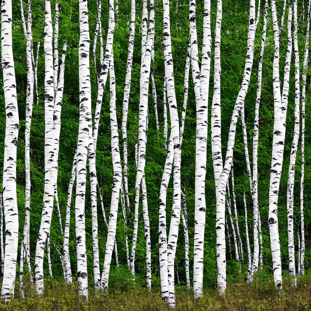 Prompt: old birch forest with old bunker entrance, small hills in the distance, very detailed, 4 k, professional photography