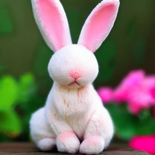 Image similar to extremely cute pink bunny