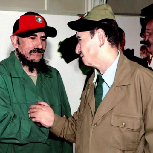 Prompt: Fidel Castro cosplaying Shinji Ikari