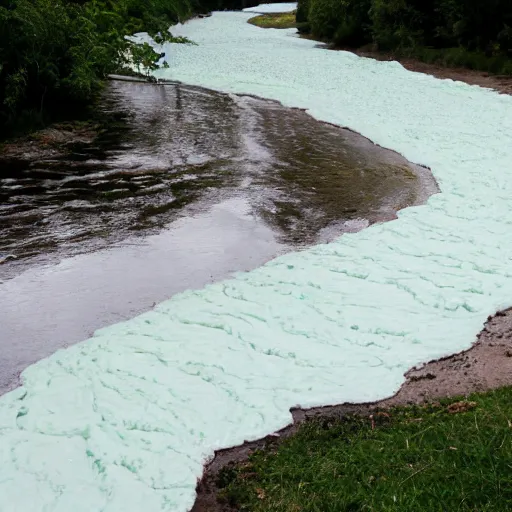 Image similar to river made of milk