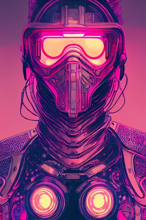 Prompt: portrait of a psychedelic girl with a biomechanic armor and neon light by Laurie Greasley and Greg Rutkowski and Gustave Doré, digital painting, highly detailed, trending on artstation