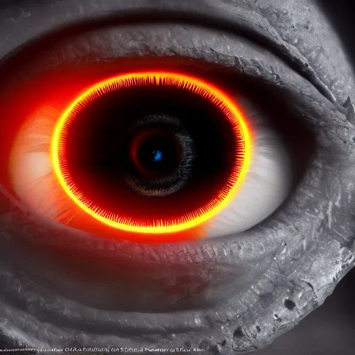 Image similar to the eye of sauron, cinematic lighting, 4 k, high resolution