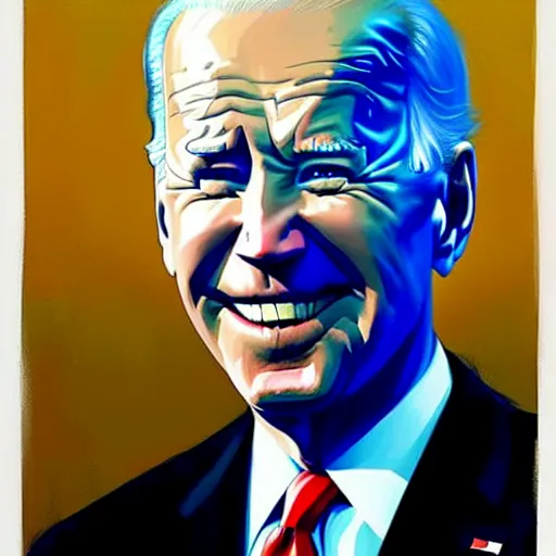 Prompt: joe biden in the style of adrian ghenie, esao andrews, ( ( ( jenny saville ) ) ), edward hopper, surrealism, dark art by james jean